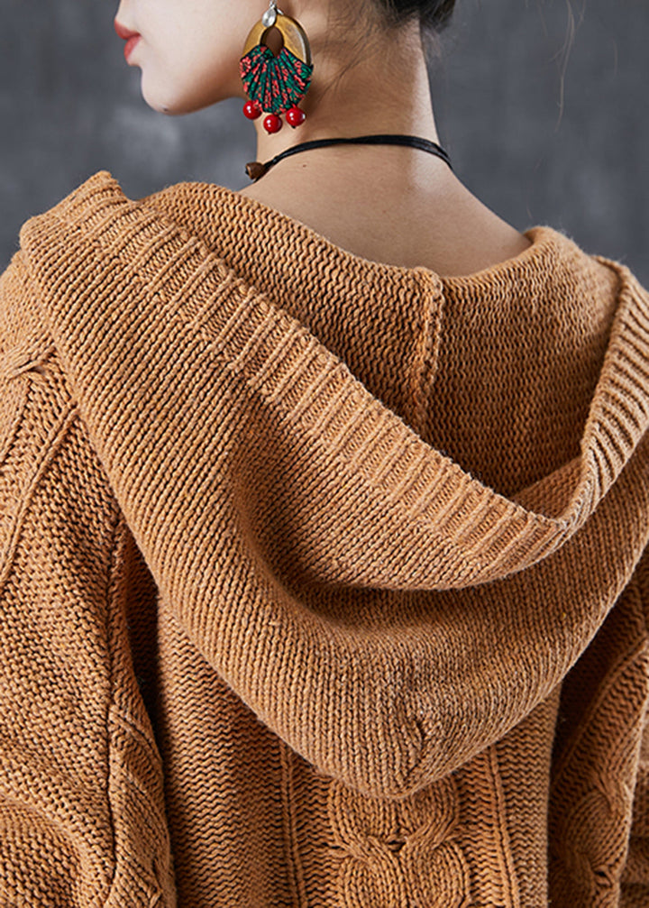Drune | Khaki Bestickte Quasten Strickjacken