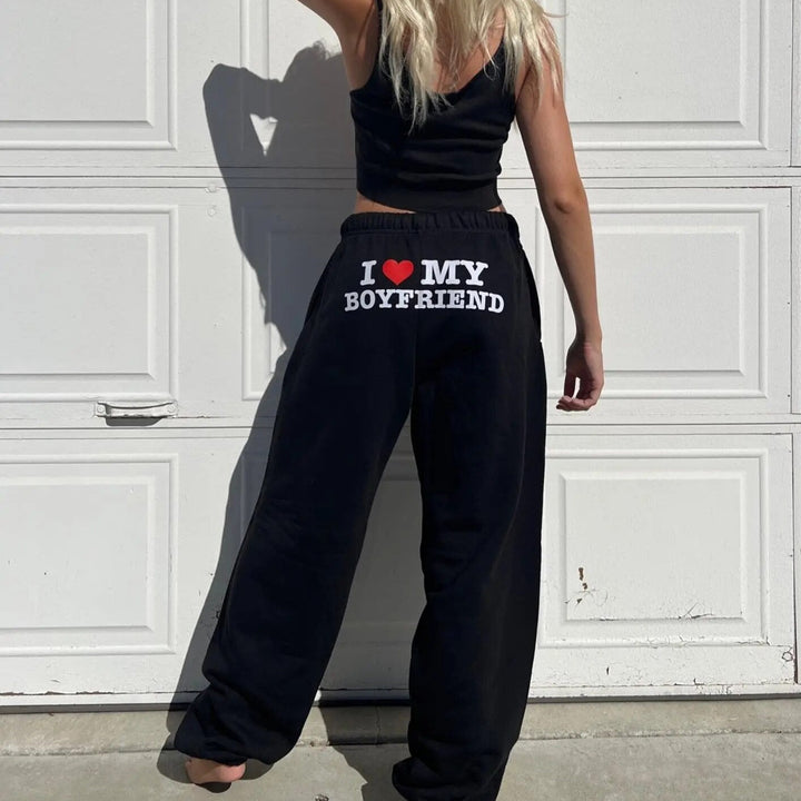 Drune | Liebe Mein Freund Jogginghose - Bequeme und stilvolle Damen-Sweatpants
