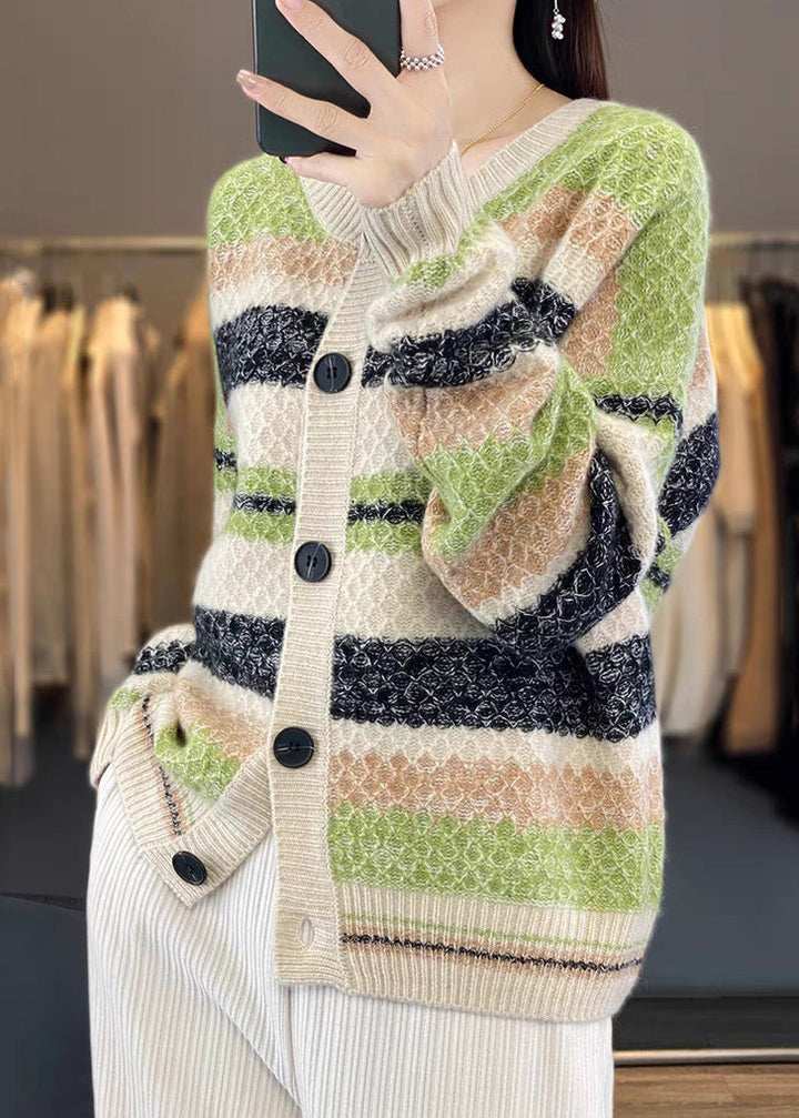 Drune | Rote Knopf Patchwork Kaschmir Mäntel Lange Ärmel