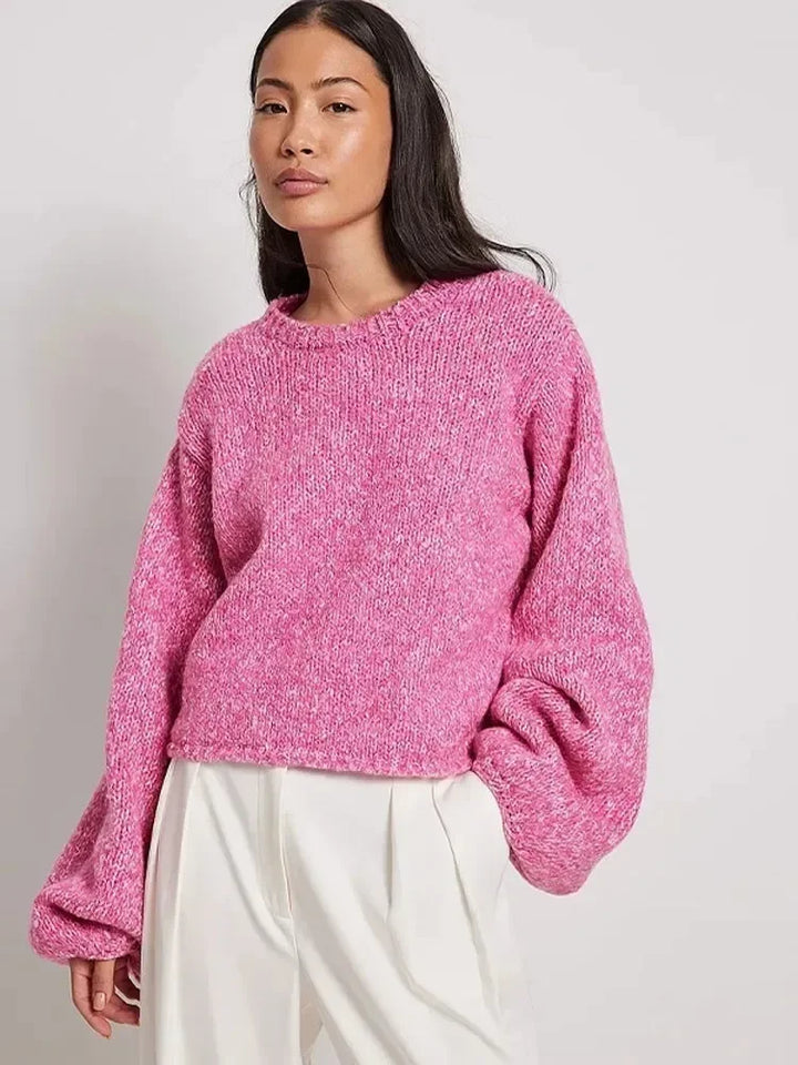 Drune | Cropped Top mit Langen Ärmeln und Rückenschlitz