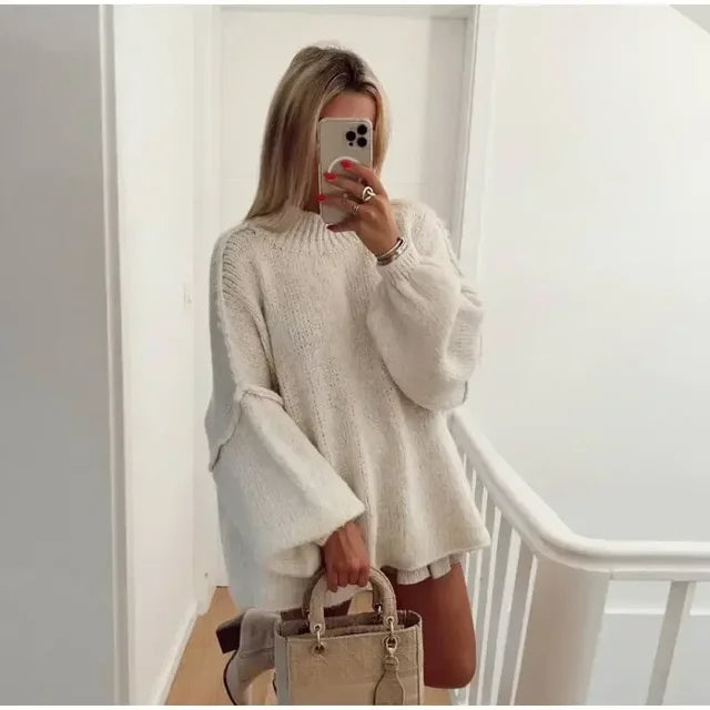 Drune | Bequemer Gestrickter Schicker Pullover