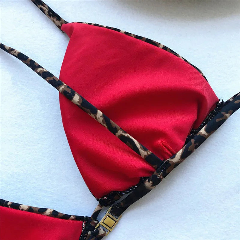 Drune | Luxus Sommer Bikini Set Sexy Tier Leopard