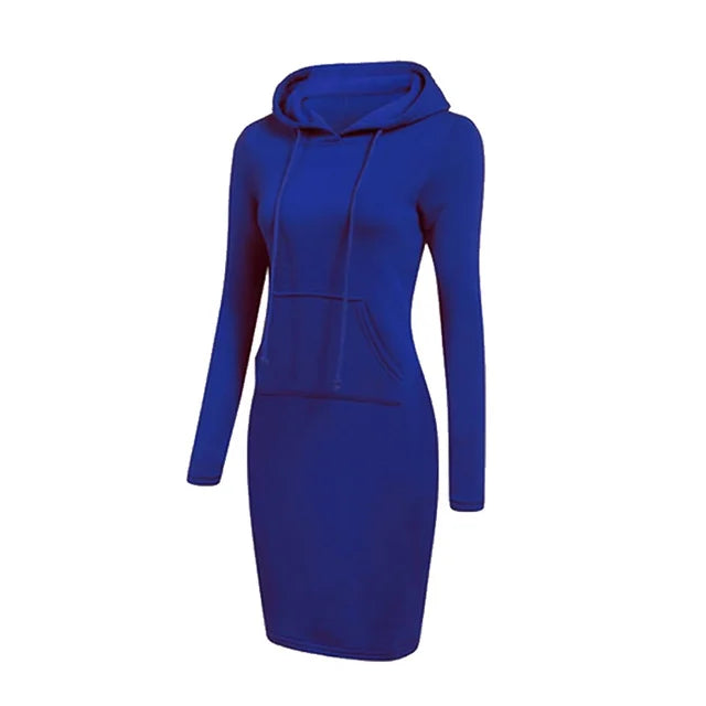 Drune - Sweatshirt Kleid mit Kapuze