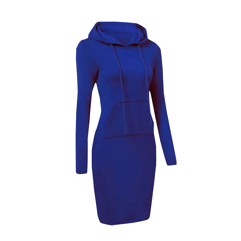 Drune - Sweatshirt Kleid mit Kapuze