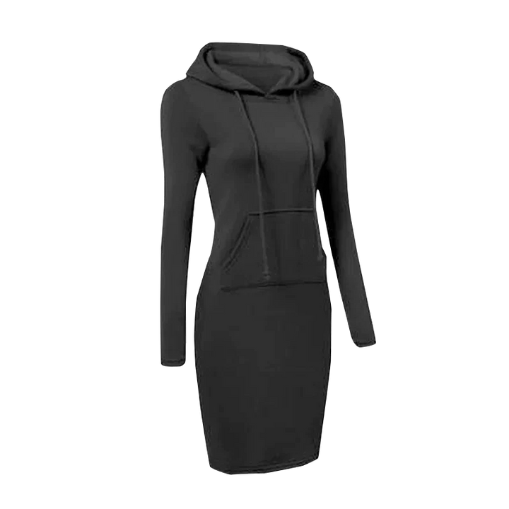 Drune - Sweatshirt Kleid mit Kapuze