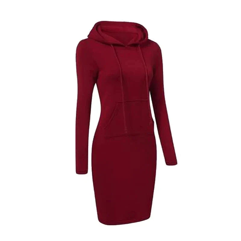 Drune - Sweatshirt Kleid mit Kapuze