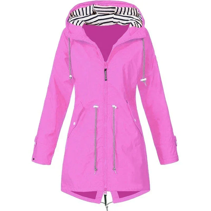 Regenjacke mit Kapuze und Außentaschen