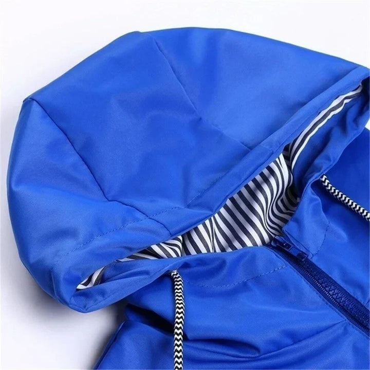 Regenjacke mit Kapuze und Außentaschen