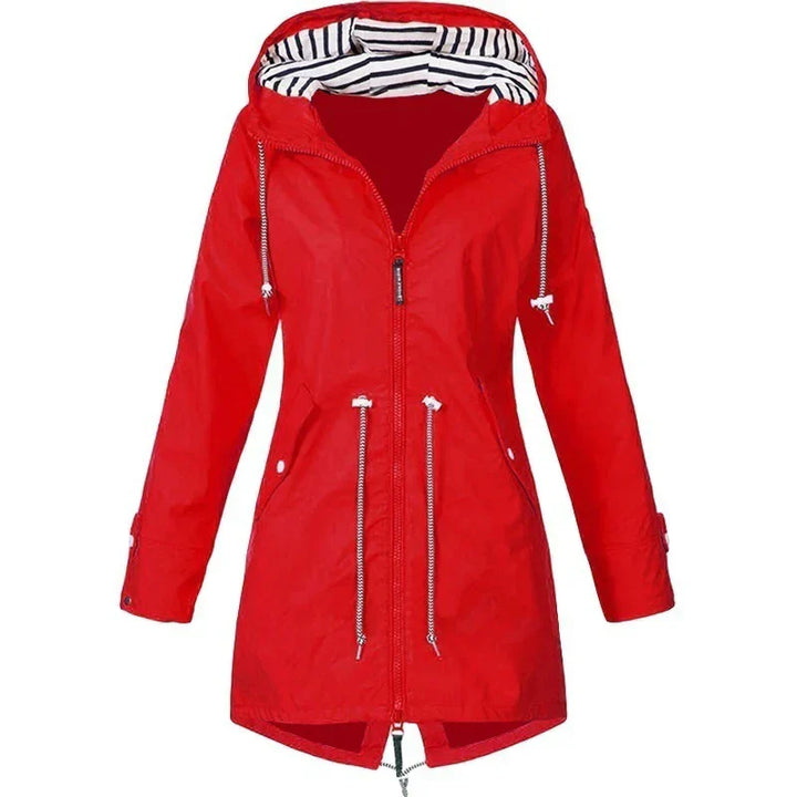 Regenjacke mit Kapuze und Außentaschen