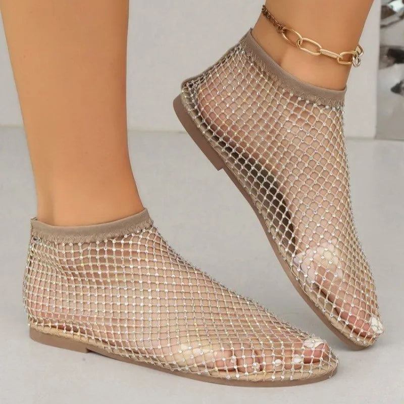 Drune | Mesh-Slipper mit flachem Absatz