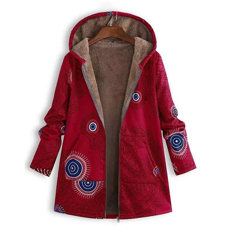 Drune | Parka Wintermantel Isolierte Mid-Länge Jacke mit Taschen