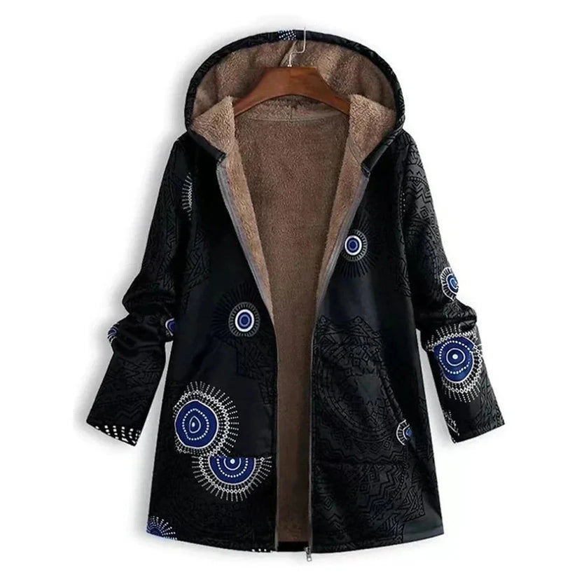 Drune | Parka Wintermantel Isolierte Mid-Länge Jacke mit Taschen