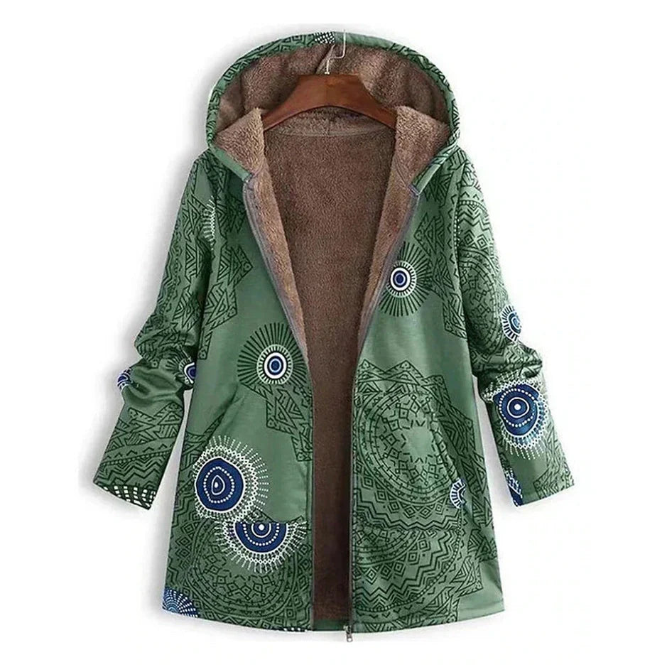 Drune | Parka Wintermantel Isolierte Mid-Länge Jacke mit Taschen