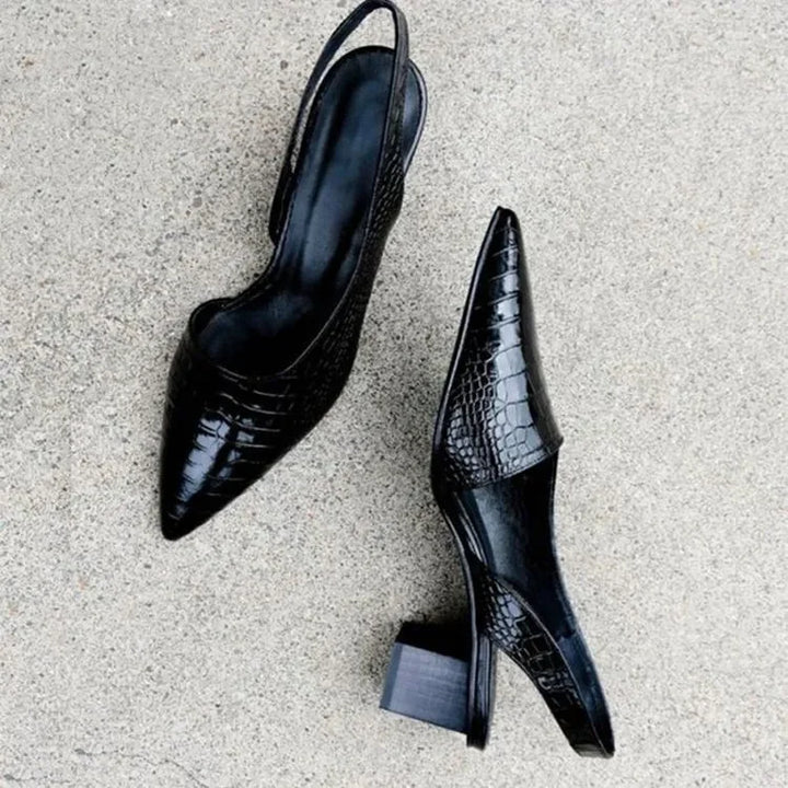 Drune | Lässige Rutschfest Spitze Zehe Slingback Schuhe