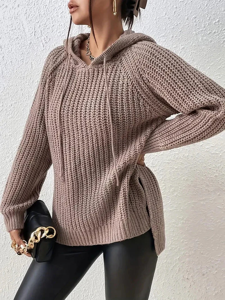 Drune | Lässiger Strick-Kapuzenpullover