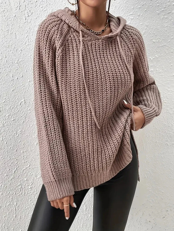 Drune | Lässiger Strick-Kapuzenpullover