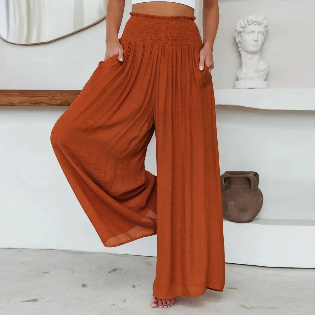 Drune - Eleganz Entfesselt: Hochtaillierte Palazzo-Perfektion für Frauen