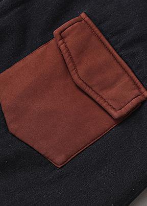Drune | zwei Taschen Feine Wintermäntel Drune | roter Kapuzen-Baggy-Mantel