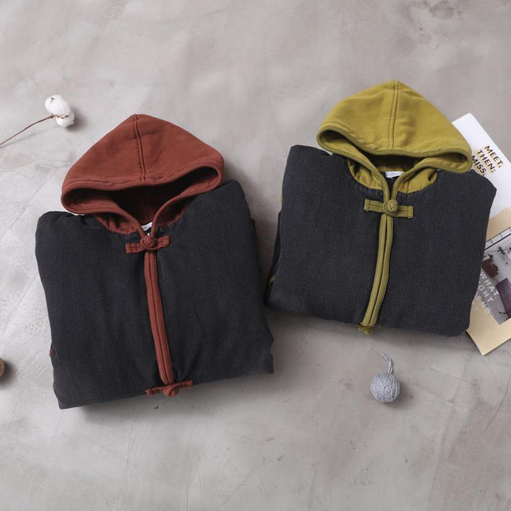 Drune | zwei Taschen Feine Wintermäntel Drune | roter Kapuzen-Baggy-Mantel