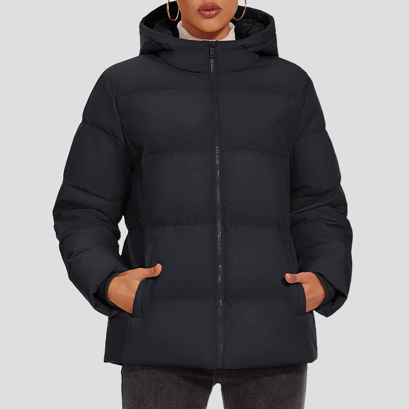 Drune | Daunen-Pufferjacke mit Kapuze und wasserabweisendem Obermaterial