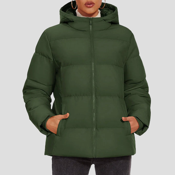 Drune | Daunen-Pufferjacke mit Kapuze und wasserabweisendem Obermaterial