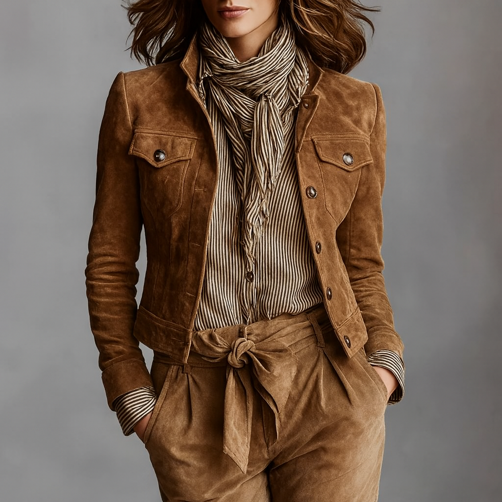 Drune | Kunstlederjacke mit Brusttaschen