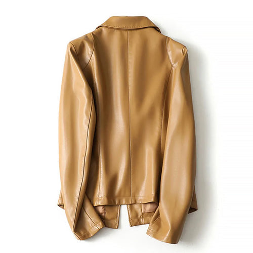 Drune | Echtes Leder Einreiher Blazer Jacke