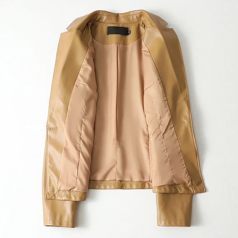 Drune | Echtes Leder Einreiher Blazer Jacke