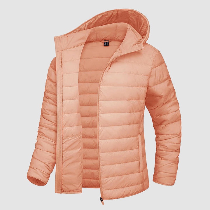 Drune | Kapuzen-Pufferjacke mit Reißverschlusstaschen