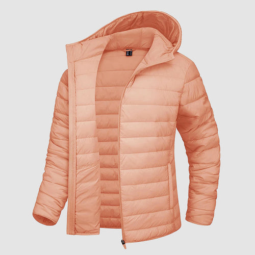 Drune | Kapuzen-Pufferjacke mit Reißverschlusstaschen