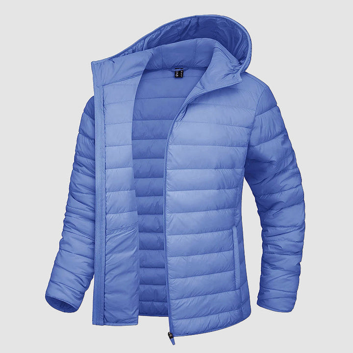Drune | Kapuzen-Pufferjacke mit Reißverschlusstaschen