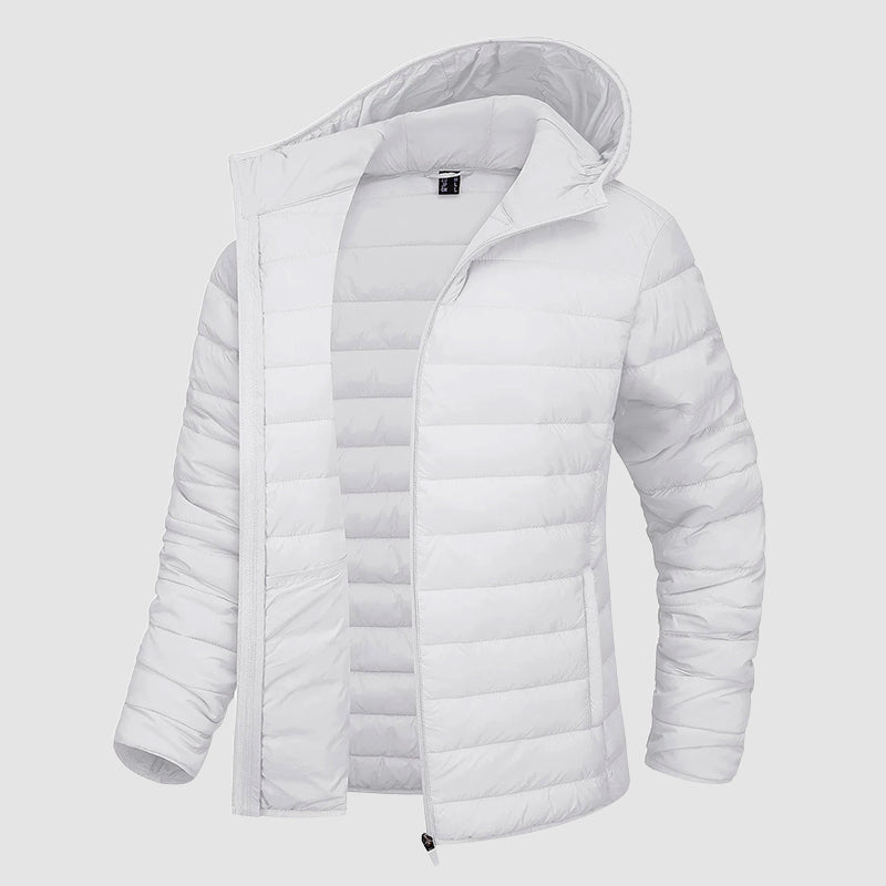 Drune | Kapuzen-Pufferjacke mit Reißverschlusstaschen