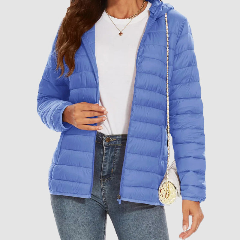 Drune | Kapuzen-Pufferjacke mit Reißverschlusstaschen