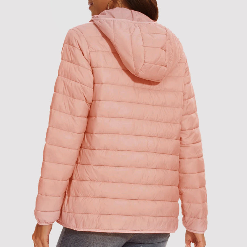 Drune | Kapuzen-Pufferjacke mit Reißverschlusstaschen