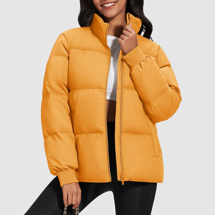 Drune | Midikurz Daunenpufferjacke mit Stehkragen