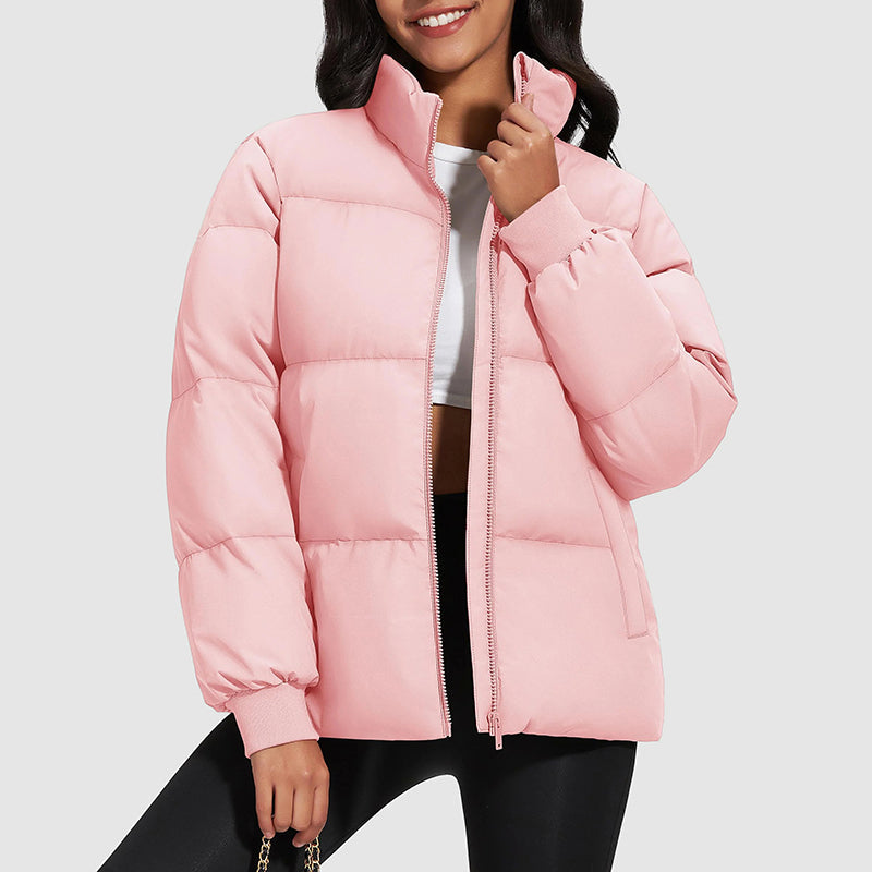 Drune | Midikurz Daunenpufferjacke mit Stehkragen