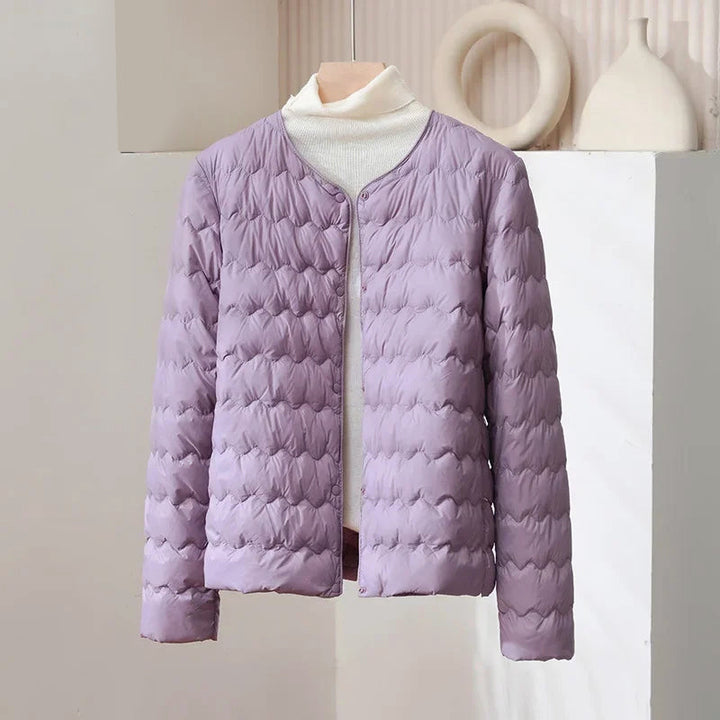 Drune | Dünne Daunenjacke mit verstellbarem Ausschnitt und Druckknöpfen