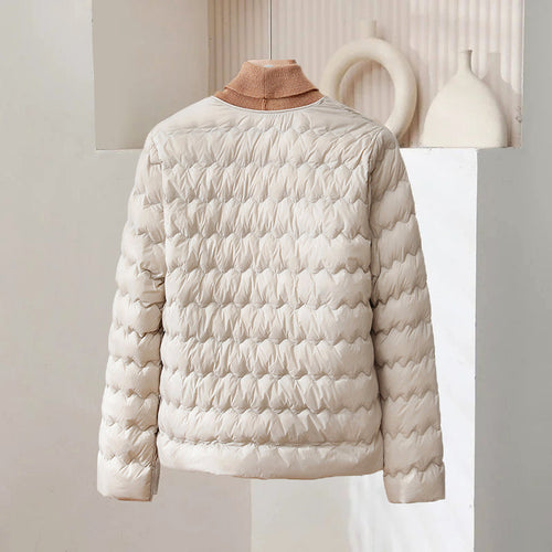 Drune | Dünne Daunenjacke mit verstellbarem Ausschnitt und Druckknöpfen