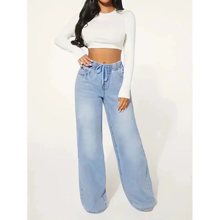 Drune | High Waist Baggy Jeans für Frauen - Komfort mit Stil