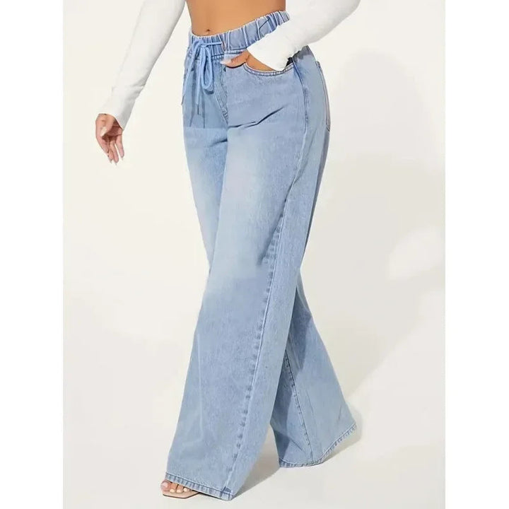 Drune | High Waist Baggy Jeans für Frauen - Komfort mit Stil