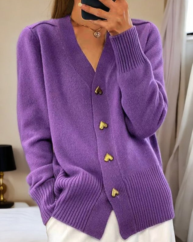 Drune | Damen Schwarzer Langer Cardigan für Gemütliches Herbst-Layering