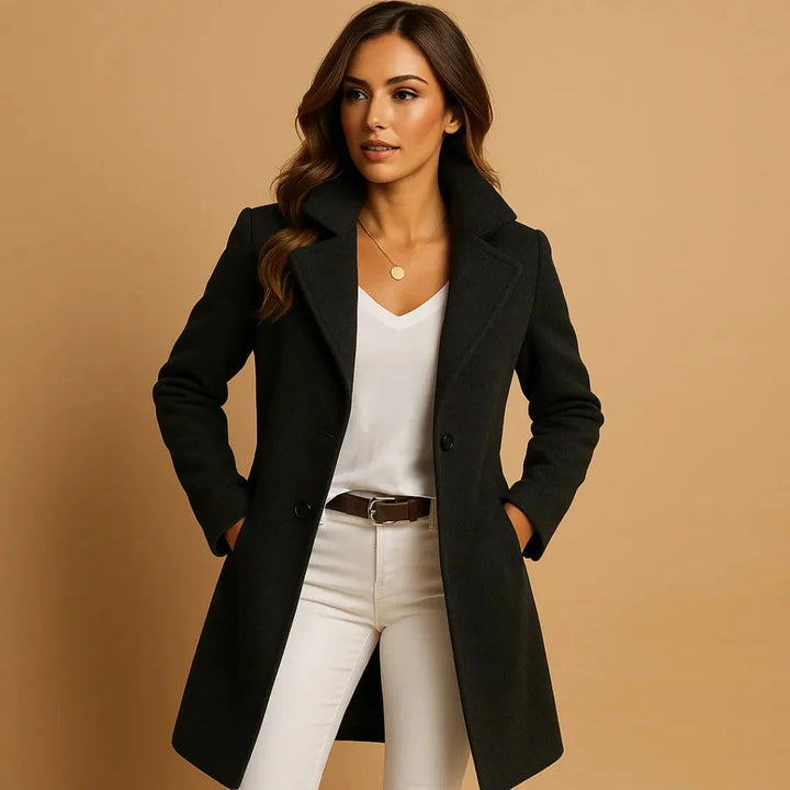 Drune | Button-Up Taillierter Langer Mantel