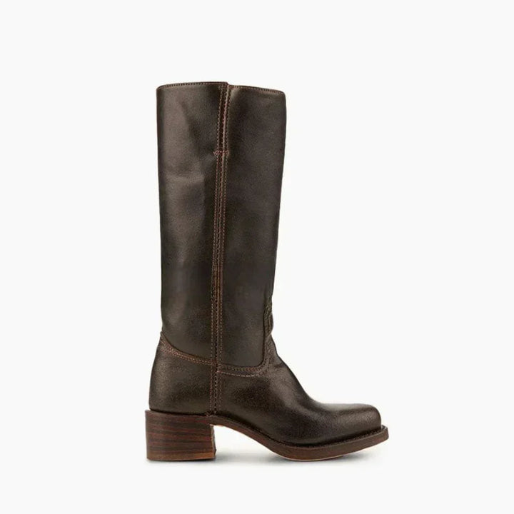 Klassische Damenstiefel Mit Blockabsatz Für Damen Drune
