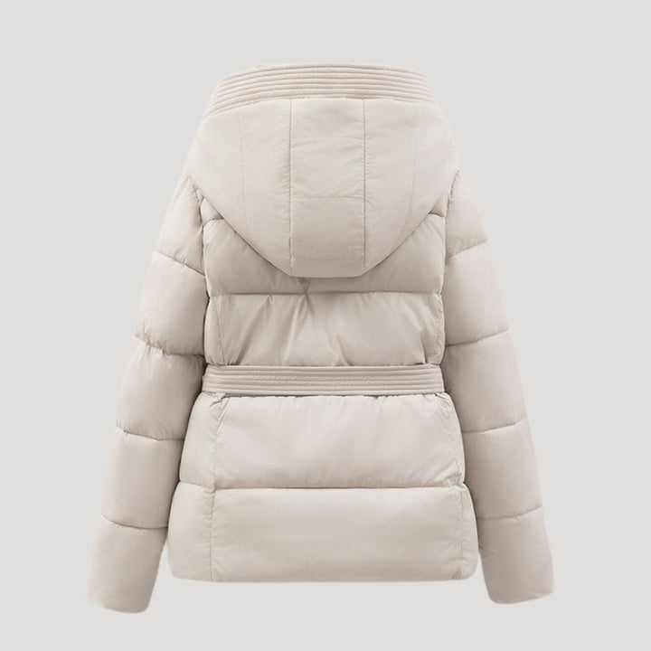 Drune | Damen Daunenjacke, mit Kapuze, mit Gürtel - Winter
