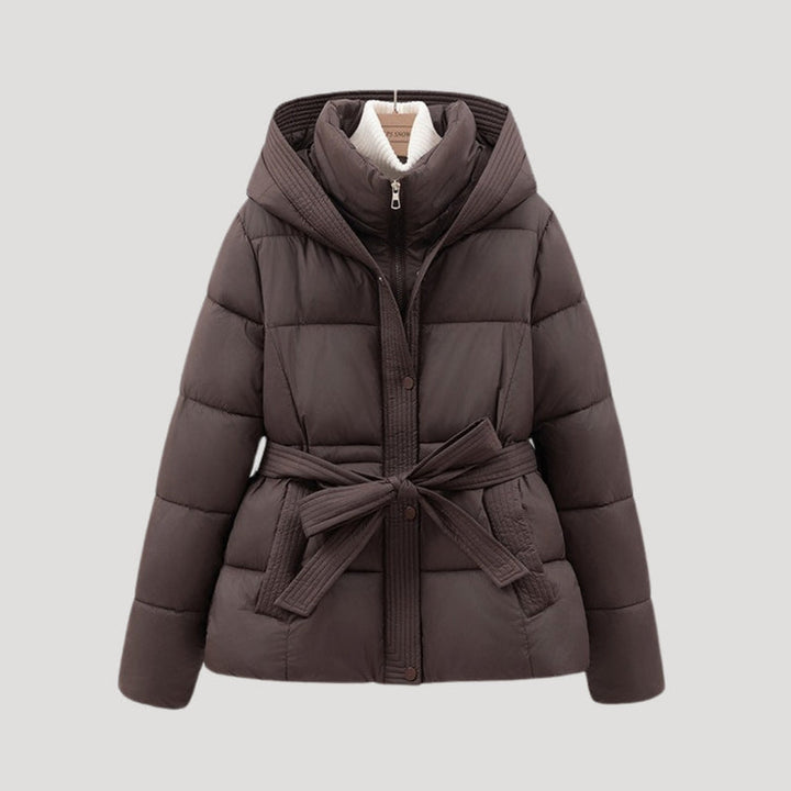 Drune | Damen Daunenjacke, Mit Kapuze, Mit Gürtel - Winter