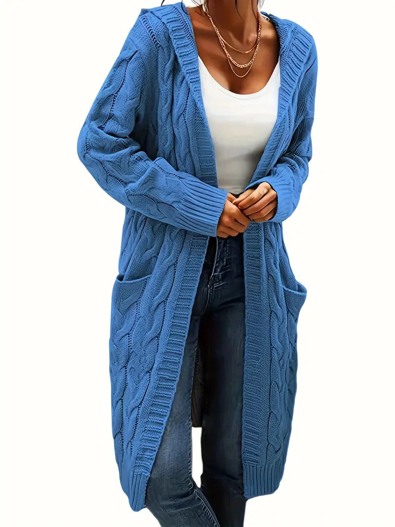 Drune | Damen Langer Cardigan Gemütlich Weich Komfort für Mühelosen Stil