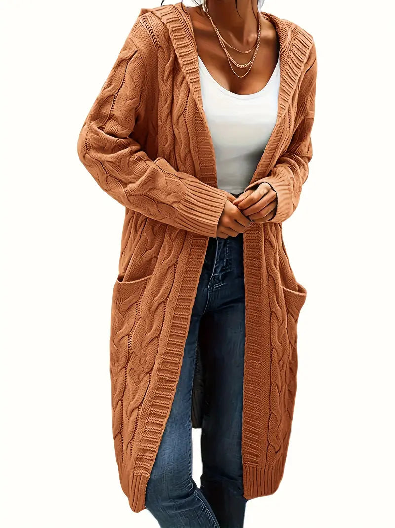 Drune | Damen Langer Cardigan Gemütlich Weich Komfort für Mühelosen Stil