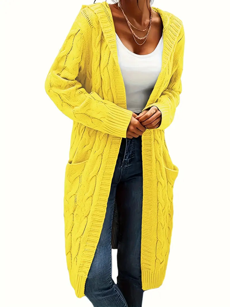 Drune | Damen Langer Cardigan Gemütlich Weich Komfort für Mühelosen Stil