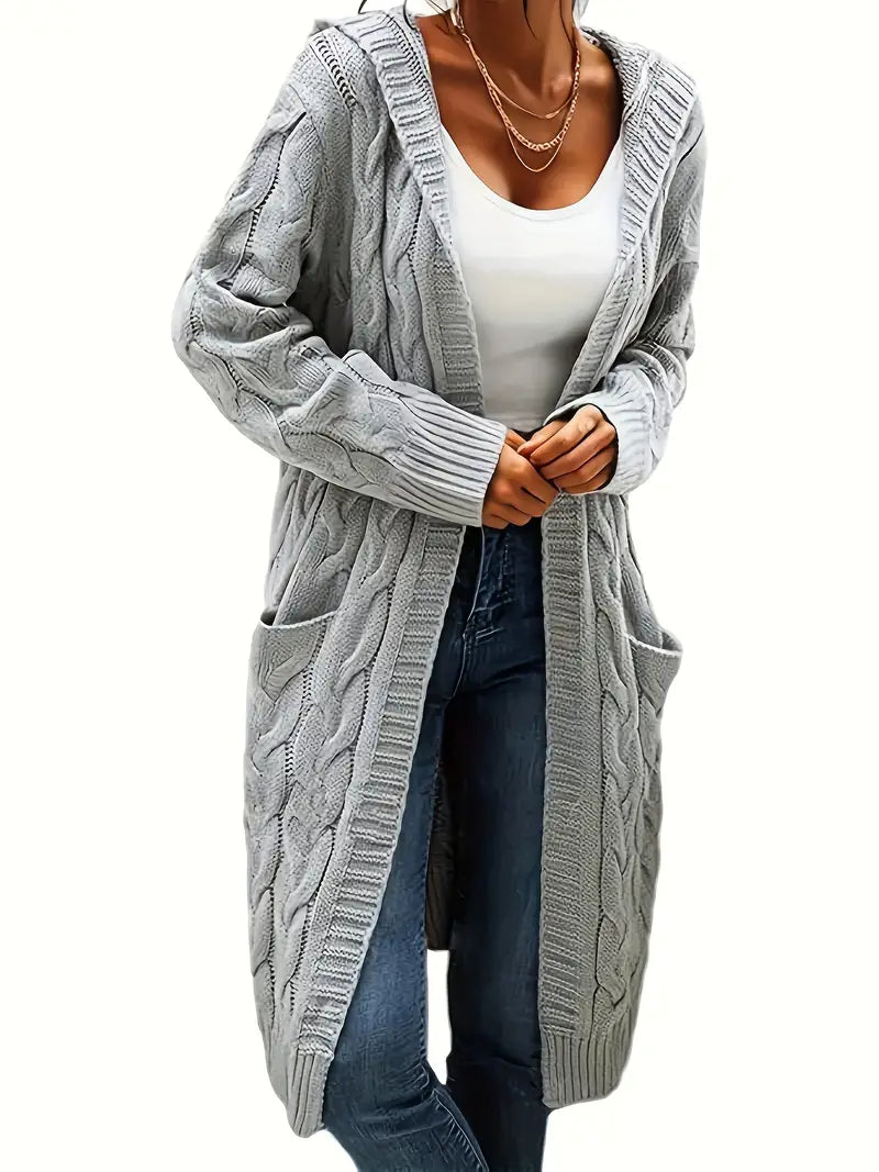 Drune | Damen Langer Cardigan Gemütlich Weich Komfort für Mühelosen Stil