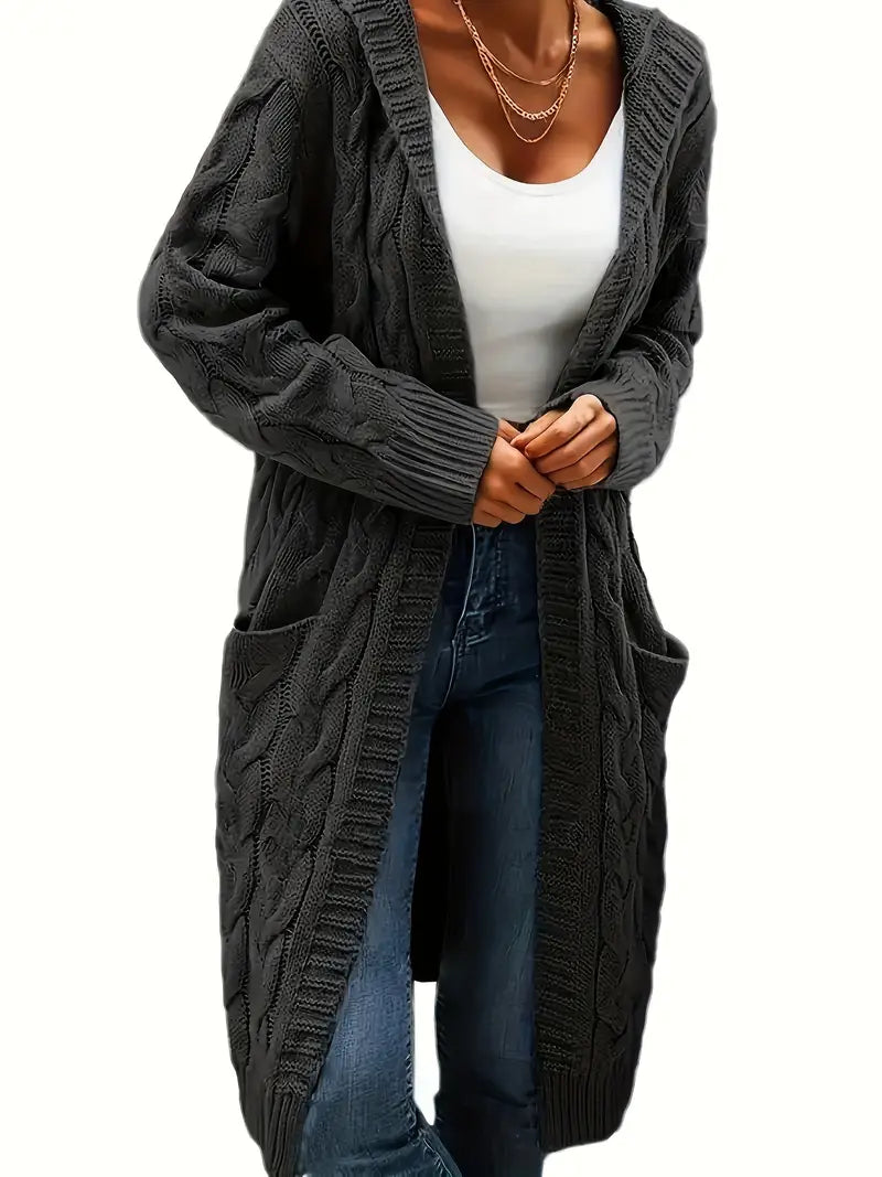 Drune | Damen Langer Cardigan Gemütlich Weich Komfort für Mühelosen Stil